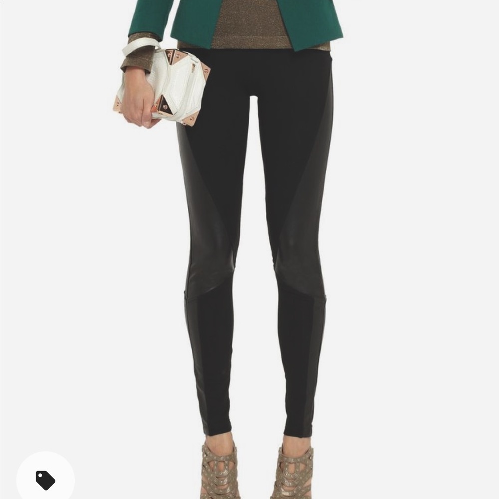 Faith Connexion Leather and Knit Pants